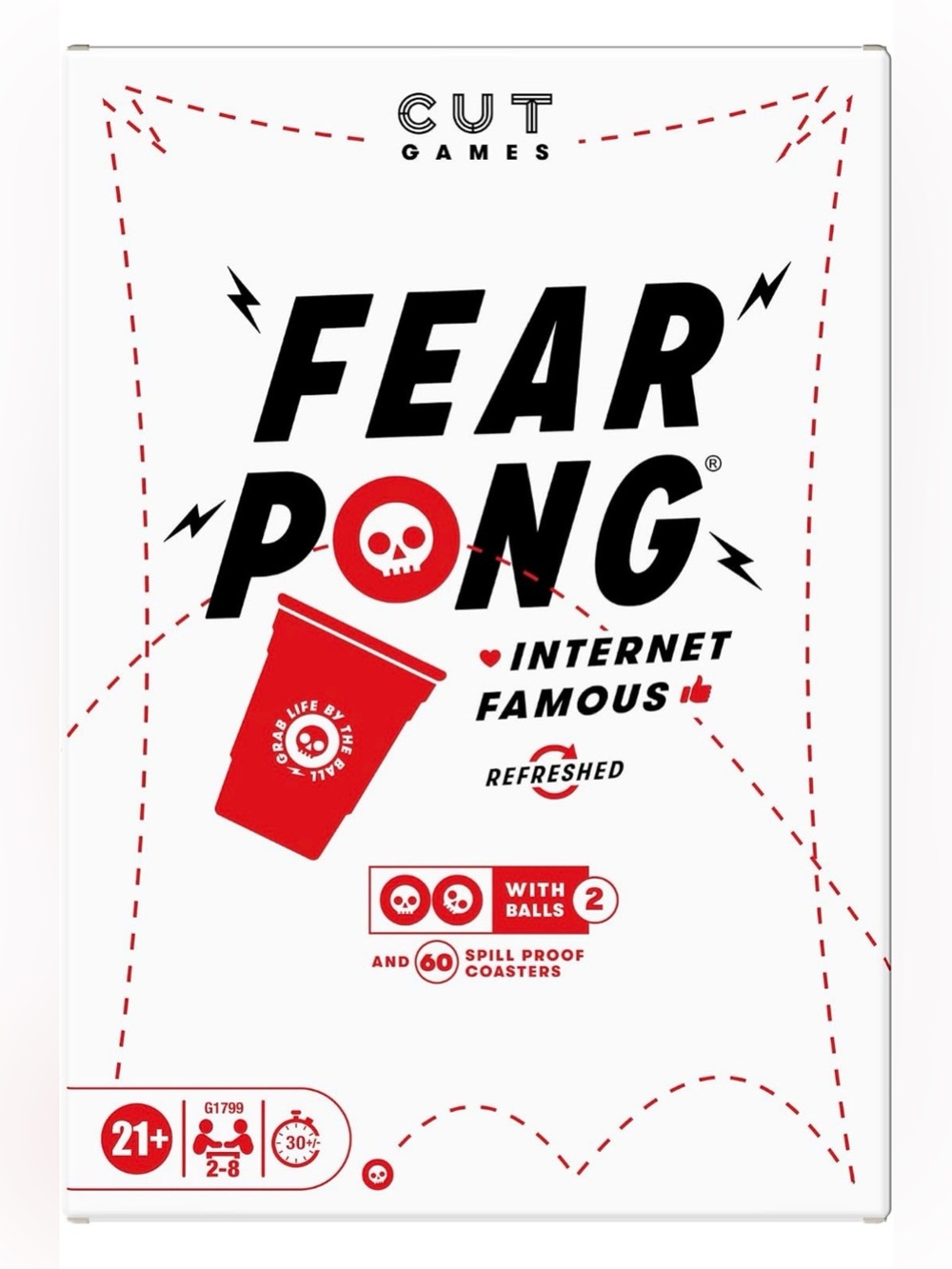Fear Pong Internet Famous Extreme Pong Game with Wild Dares Brand New